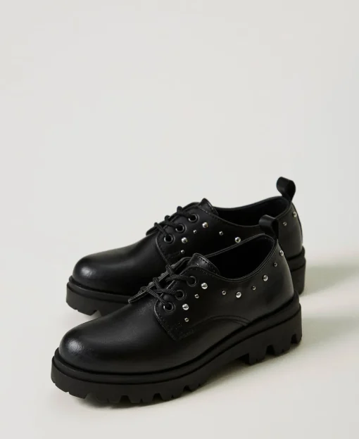 Chaussures à Lacets En Cuir