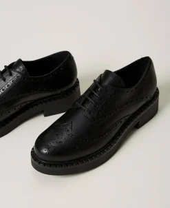 Chaussures à Lacets En Cuir