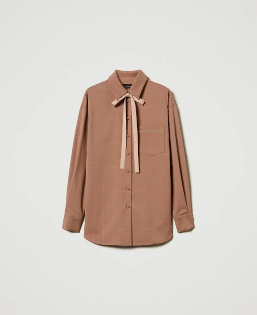 Chemise à Carreaux Avec Lurex