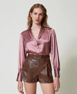 Chemise Avec Col Châle