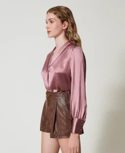 Chemise Avec Col Châle