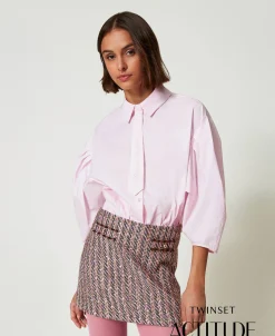 Chemise Boxy Avec Cravate