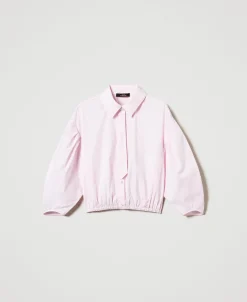 Chemise Boxy Avec Cravate