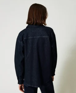Chemise En Jean Avec Strass