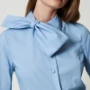 Chemise En Popeline Avec Nœud