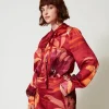 Chemise En Satin Floral