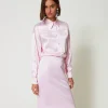 Chemise En Satin Martelé