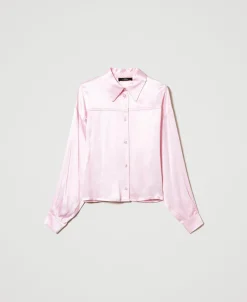 Chemise En Satin Martelé
