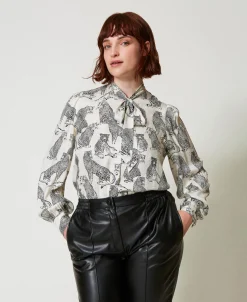 Chemise Jacquard Avec Imprimé Jaguar