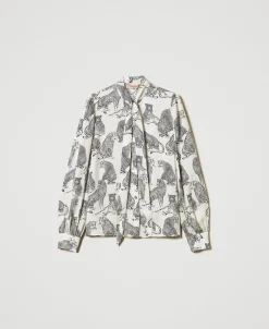 Chemise Jacquard Avec Imprimé Jaguar