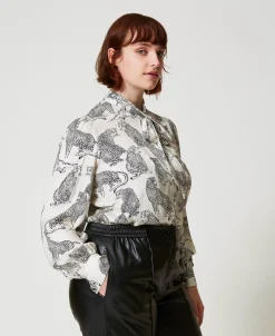 Chemise Jacquard Avec Imprimé Jaguar