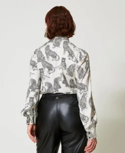 Chemise Jacquard Avec Imprimé Jaguar