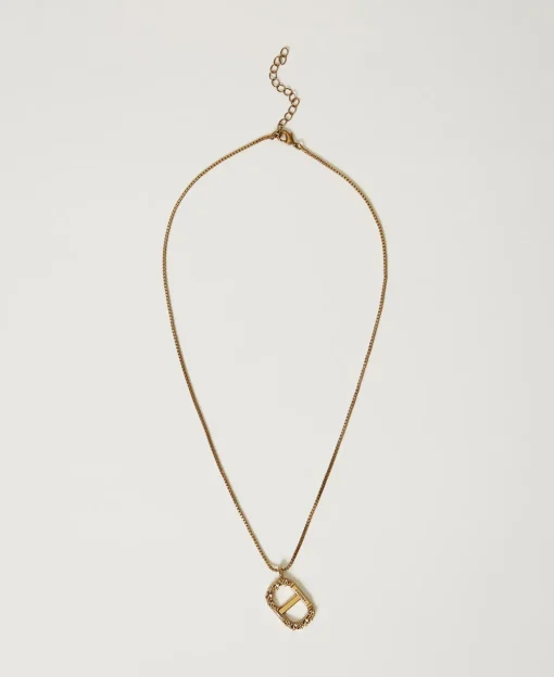 Collier Avec Oval T Floral