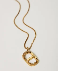 Collier Avec Oval T Floral