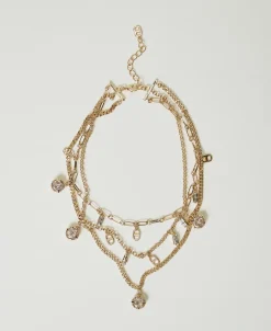 Collier Multirang Avec Pendentifs