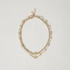 Collier Multirang Avec Strass Et Oval T