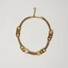 Collier Ras-du-cou Avec Oval T