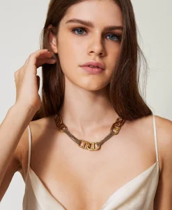 Collier Ras-du-cou Avec Oval T