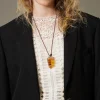 Collier Réglable Avec Pierres Pendantes