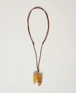 Collier Réglable Avec Pierres Pendantes