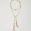 Collier Réglable Avec Pompons Pendants