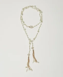 Collier Réglable Avec Pompons Pendants