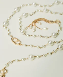 Collier Réglable Avec Pompons Pendants