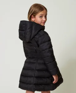 Doudoune Matelassée Avec Ceinture Oval T