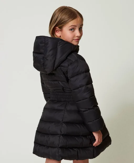 Doudoune Matelassée Avec Ceinture Oval T