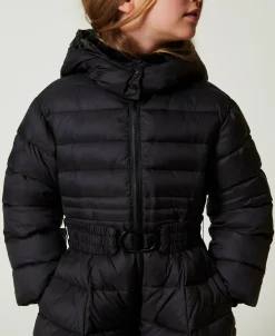 Doudoune Matelassée Avec Ceinture Oval T