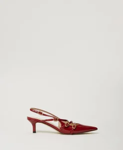 Escarpins Slingbacks Vernis Avec Brides