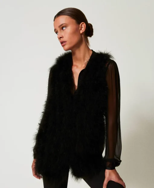 Gilet Avec Plumes