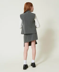 Gilet Droit En Flanelle