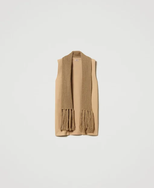 Gilet En Drap Avec Franges