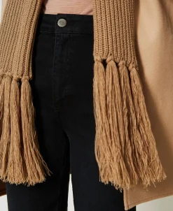 Gilet En Drap Avec Franges