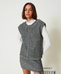 Gilet En Maille Bouclée Recyclée