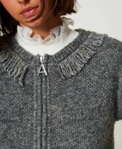 Gilet En Maille Bouclée Recyclée