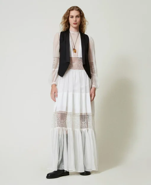 Gilet En Sergé De Laine Mélangée