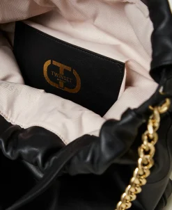 Grand Cabas En Cuir Avec Cordon De Serrage