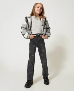 Jean Cinq Poches Avec Clous