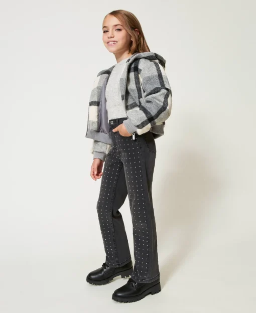 Jean Cinq Poches Avec Clous