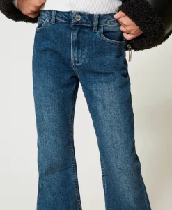 Jean Pattes D’éléphant Avec Cinq Poches
