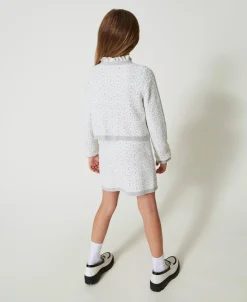 Jupe Courte En Maille Jacquard Avec Oval T