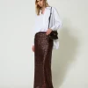 Jupe Longue Avec Sequins All-over
