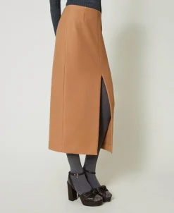 Jupe Mi-longue En Drap