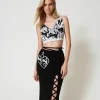 Jupe Mi-longue Jacquard En Fil Treeblend