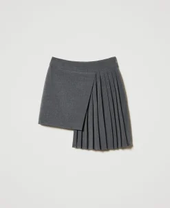 Jupe Plissée En Flanelle