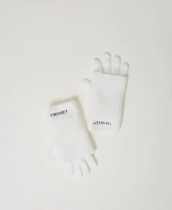 Lot De Gants En Maille Avec Broderie Siglée