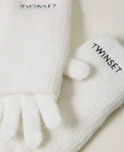 Lot De Gants En Maille Avec Broderie Siglée