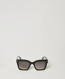 Lunettes De Soleil Carrées Avec Clous